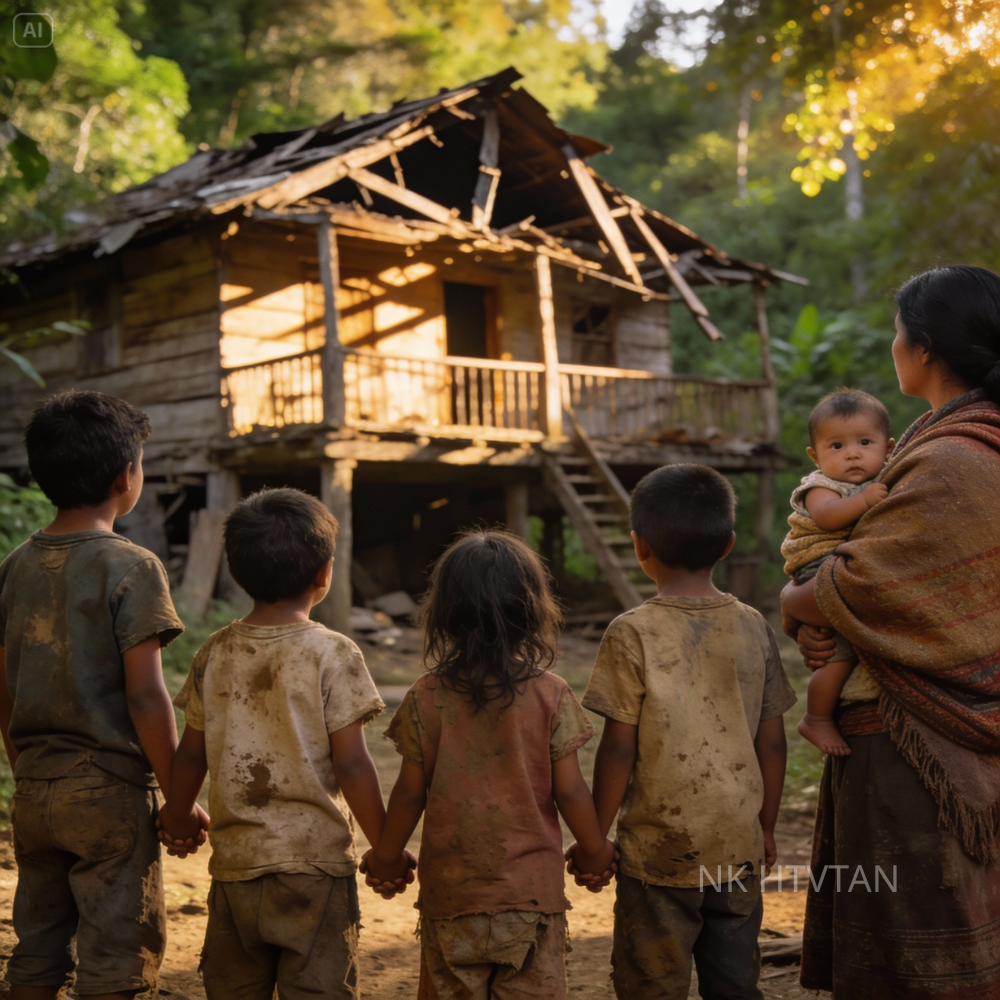 mx2 La Viuda Aceptó Una Casa Chueca Como Pago De Su Patrona — Pero La Razón De Que Estuviera Chueca…  La viuda aceptó una casa chueca como pago de su patrona, pero la razón de que estuviera chueca le cambió la vida. Isabela era una viuda con seis hijos que pasaba hambre. Su patrona millonaria le ofreció como pago una casa vieja y chueca que nadie quería.  Una casa tan inclinada que parecía a punto de caerse, que todos decían estaba Pero cuando descubrió por qué estaba tan torcida, cuando abrió el cuarto cerrado que hacía que toda la estructura se inclinara hacia un lado, comprendió que acababa de recibir mucho más que un techo y ahora tendrá que defender con su vida lo que la generosidad le dio. Cuéntanos aquí abajo en los comentarios desde qué ciudad nos escuchas y vamos con la historia.  El día que Isabela Ramírez vio a su esposo Rafael desplomarse en medio del taller de carpintería, con la mano apretada contra el pecho y los ojos desorbitados por el dolor, supo que su vida acababa de quebrarse en pedazos. No hubo tiempo para despedidas. No hubo palabras finales, solo el golpe seco del cuerpo contra el suelo de concreto, el grito ahogado de ella y después el silencio sepulcral que se instaló en su hogar como un fantasma permanente.  Rafael tenía 42 años, Isabela 38 y seis hijos que alimentar. Emiliano de 14, los gemelos Mateo y Santiago de 11, Lucía de 9, pequeña Carmen de 7 y el bebé Gael, que apenas cumplía 2 años. Los primeros meses fueron un descenso al infierno. El taller cerró, las deudas crecieron. Los acreedores llegaban a la puerta exigiendo pagos que Isabela no podía cumplir.  Vendió las herramientas de Rafael, los pocos muebles buenos que tenían, hasta su anillo de matrimonio, pero nada era suficiente. Lagos de Moreno, el pueblo donde había vivido toda su vida, de repente se sentía hostil y frío. Las antiguas amigas la miraban con lástima, o peor aún, con desprecio apenas disimulado. Pobre Isabela, murmuraban en la plaza.  ¿Cómo va a mantener a esos seis niños sola? Una tarde de octubre, con el estómago vacío y los niños llorando de hambre en casa, Isabela caminó hasta la hacienda los laureles en las afueras del pueblo. Era una propiedad inmensa que pertenecía a doña Estela Vázquez de Mendoza, una mujer millonaria conocida en toda la región por su fortuna y su carácter difícil.  Decían que era viuda también, aunque de eso hacía más de 20 años. Decían que era dura como la piedra y fría como el hielo, pero también decían que pagaba bien. Isabela tocó la puerta de servicio con manos temblorosas, le abrió una mujer mayor de rostro severo que la miró de arriba a abajo con desconfianza.  “¿Qué quieres?” Vengo a preguntar si necesitan ayuda”, dijo Isabela, tragando su orgullo como si fuera vidrio molido. “Puedo limpiar, cocinar, lo que sea necesario. Tengo seis hijos y espera aquí”, interrumpió la mujer y cerró la puerta en su cara. Isabela esperó bajo el sol inclemente, sintiendo como el sudor le corría por la espalda y la vergüenza le quemaba las mejillas. Casi una hora después, la puerta se abrió de nuevo.  Esta vez era otra persona, una mujer alta de unos 60 años, vestida con elegancia sencilla, el cabello plateado recogido en un moño impecable. Sus ojos eran grises y penetrantes, como si pudieran leer cada secreto que Isabela intentaba ocultar. “Tú eres la viuda de Rafael Ramírez”, dijo sin preámbulo. No era una pregunta.  “Sí, señora. ¿Cuántos hijos tienes? Seis, señora. ¿Y qué edad tiene el menor? Dos años, señora. Doña Estela observó en silencio durante lo que pareció una eternidad. Luego asintió levemente. Necesito alguien que limpie, que cocine, que se encargue de la casa grande. El trabajo es pesado, las horas son largas. No tolero la pereza ni las excusas.  ¿Puedes con eso? Sí, señora,”, respondió Isabela sin vacilar, aunque no tenía idea de cómo iba a arreglárselas con Gael. “Puedo con lo que sea. El pago es justo. Empiezas mañana a las 6 de la mañana. No llegues tarde. Y eso fue todo. Doña Estela cerró la puerta e Isabela regresó a su casa casi corriendo con el corazón latiendo tan fuerte que pensó que se le iba a salir del pecho.  Esa noche, por primera vez en meses, logró comprar pan y leche para sus hijos. Los vio comer con una mezcla de alivio y tristeza que le apretaba la garganta. Pero en el pueblo las lenguas no tardaron en empezar a moverse. Isabela Ramírez, la viuda respetable, ahora trabajaba de sirvienta para la millonaria.  ¡Qué vergüenza! ¡Qué caída! Las comadres murmuraban en el mercado, en la iglesia, en cada esquina. Es que no tiene dignidad, decía doña Remedios, la chismosa más grande de Lagos de Moreno. Yo preferiría morirme de hambre antes que rebajarme así. Isabela escuchaba los comentarios y apretaba los puños. Pero no respondía.  No podía darse ese lujo. Sus hijos necesitaban comer. Los primeros días en la hacienda fueron agotadores. Isabela llegaba cuando todavía estaba oscuro, dejando a Emiliano a cargo de sus hermanos y no regresaba hasta que el sol ya se había puesto. La casa grande era enorme, tres pisos, más de 20 habitaciones, pisos de mármol que había que trapear de rodillas, ventanas inmensas que requerían horas de limpieza. Y doña Estela era exigente, sí, pero no cruel.  La observaba trabajar con esos ojos grises e indescifrables, pero nunca le gritaba, nunca la insultaba como Isabel la había temido. De hecho, había algo extraño en la forma en que doña Estela trataba. A veces, cuando Isabela estaba limpiando la biblioteca, sentía la mirada de la millonaria sobre ella.  Otras veces, doña Estela le hacía preguntas inesperadas. Tu hijo mayor va a la escuela, el bebé está sano. ¿Qué estudiaba tu esposo? Isabela respondía con respeto, pero con honestidad. Y poco a poco algo empezó a cambiar. Doña Estela comenzó a darle ropa que ya no usaba, juguetes viejos de su hijo para Gael, libros para Emiliano, pequeños gestos que Isabela recibía con gratitud inmensa.  Una tarde de noviembre, mientras Isabela barría el corredor del segundo piso, escuchó voces fuertes que venían del despacho de doña Estela. Eran sus sobrinos Rodrigo y Fernanda Mendoza, que visitaban la hacienda cada mes con la excusa de ver cómo estaba la tía. pero que en realidad solo querían asegurarse de que su herencia estuviera intacta. “Tía, es ridículo que vivas sola en esta casa enorme con solo una sirvienta”, decía Rodrigo con voz melosa.  “Deberías venir a vivir con nosotros a Guadalajara. Podemos cuidarte mejor.” No necesito que me cuiden”, respondió doña Estela con voz seca como el desierto, “y mucho menos ustedes, que solo esperan que me muera para repartirse lo que me queda.” El silencio que siguió fue tenso y helado. Isabela se quedó paralizada con la escoba en las manos, sin atreverse a moverse.  Luego escuchó los pasos furiosos de los sobrinos bajando las escaleras, sus murmullos envenenados. Vieja testaruda. Ya veremos quién tiene la última palabra. Esa noche, mientras Isabela terminaba de limpiar la cocina, doña Estela entró con un vaso de agua, se sentó a la mesa, algo que nunca hacía, y la observó en silencio durante largo rato.  Isabela, dijo finalmente, “¿Tú qué harías si tuvieras mucho dinero y ningún hijo propio?” La pregunta la tomó desprevenida. Isabela dejó el trapo sobre el fregadero y se volvió hacia su patrona. No lo sé, señora. Supongo que me aseguraría de que no cayera en manos equivocadas. Doña Estela sonrió por primera vez. No fue una sonrisa cálida, sino más bien triste, cansada.  Eres más lista de lo que aparentas, murmuró Isabela. No supo qué responder a eso, pero esa conversación se le quedó grabada en la mente durante días. Dos semanas después, un sábado por la tarde, doña Estela le pidió que la acompañara a inspeccionar una propiedad que tenía en las afueras de lagos de Moreno, cerca del camino que llevaba a San Juan de los lagos.  Isabela dejó a sus hijos con una vecina y subió a la camioneta de la millonaria, nerviosa y confundida. Llegaron a un terreno grande cubierto de maleza, donde se alzaba una casa vieja de madera y adobe. Pero lo más extraño de esa casa era que estaba completamente inclinada hacia un lado, como si una mano gigante la hubiera empujado. Las paredes se curvaban en ángulos imposibles.  El techo parecía a punto de desplomarse. Las ventanas estaban rotas. “Esta es mi casa vieja”, dijo doña Estela mientras caminaban alrededor de la estructura. Mi abuelo la construyó hace casi 100 años, pero lleva décadas abandonada. Nadie la quiere. Dicen que está embrujada. Isabela observó la casa con curiosidad, más que con miedo. No creía en fantasmas, pero sí notó algo extraño.  La inclinación no era uniforme. Era como si algo muy pesado estuviera jalando la casa hacia un lado específico. ¿Por qué está tan chueca, señora? Doña Estela miró con esos ojos grises penetrantes y por un momento Isabela pensó que iba a recibir una respuesta, pero la millonaria solo sonríó de nuevo con esa sonrisa misteriosa y cansada.  Eso, querida Isabela, es un secreto que solo yo conozco. Regresaron a la hacienda en silencio, pero Isabela no podía dejar de pensar en esa casa chueca y en las palabras de doña Estela. Había algo oculto ahí, algo importante, y sin saber por qué, sentía que ese secreto estaba a punto de cambiar su vida para siempre.  La respuesta llegaría mucho antes de lo que ella imaginaba y de una forma que nunca habría podido predecir, porque tres días después, un martes por la tarde, el hijo de doña Estela llegaría de visita desde Monterrey con su esposa y su hijo pequeño. Y ese niño de 5 años, travieso y curioso, se acercaría demasiado al borde del lago artificial que había en los jardines de la hacienda.  Y cuando cayera al agua gritando y agitando los brazos desesperado, sería Isabela quien estaría cerca. Sería Isabela quien tendría que tomar la decisión más importante de su vida en una fracción de segundo. El martes amaneció con un calor sofocante que presagiaba tormenta. Isabela llegó a la hacienda a las 6 en punto como siempre, pero encontró la casa en un estado de agitación inusual.  Doña Estela estaba en la cocina dando órdenes a la otra empleada. una mujer joven llamada Rosa, que ayudaba con la preparación de alimentos. “Mi hijo viene hoy desde Monterrey”, anunció doña Estela sin levantar la vista de la lista que estaba escribiendo. “Trae a su esposa Valeria y a mi nieto Sebastián.  Quiero que todo esté impecable. La habitación principal del segundo piso debe brillar. Las sábanas nuevas, las toallas limpias, flores frescas en el baño. Isabela asintió y se puso a trabajar de inmediato. Había escuchado hablar del hijo de doña Estela, Javier Mendoza, pero nunca lo había conocido. Según Rosa, era un ingeniero exitoso que casi nunca visitaba a su madre, demasiado ocupado con sus negocios y su vida en la ciudad.  Doña Estela se pone nerviosa cuando él viene”, le confió Rosa mientras preparaban la habitación. Creo que le duele que su hijo la visite tampoco. Solo viene por compromiso, ¿sabes? No como nosotras que estamos aquí todos los días. Isabela no respondió, pero guardó esa información en su corazón. Conocía ese tipo de dolor, el de amar a alguien que no te corresponde con la misma intensidad.  Javier y su familia llegaron cerca de las 3 de la tarde en una camioneta BMW negra que levantó una nube de polvo al entrar por el camino de Grava. Isabela los vio desde la ventana del segundo piso. Un hombre de unos 35 años, alto y bien parecido, vestido con ropa cara pero informal. su esposa, una mujer delgada de cabello rubio, teñido y lentes de sol enormes, y el niño Sebastián, un pequeño de 5 años con el cabello oscuro y rizado que saltó del coche antes de que este se detuviera completamente. “Sastián, quieto!”, gritó Valeria con voz aguda y molesta. “Te vas a lastimar,  pero el niño ya corría hacia la casa riendo y gritando como si el mundo entero fuera su patio de juegos. Doña Estela salió a recibirlos con una sonrisa tensa. Isabela bajó las escaleras discretamente para no estorbar, pero doña Estela llamó. Isabela, ven. Quiero que conozcas a mi familia.  Isabela se acercó con las manos entrelazadas frente al delantal, sintiendo las miradas evaluadoras de Javier y Valeria sobre ella. Ella es Isabela Ramírez”, dijo doña Estela con un tono que a Isabela le pareció casi orgulloso. Trabaja conmigo desde hace dos meses. Es una mujer excepcional. “Mucho gusto”, murmuró Isabela con una leve inclinación de cabeza.  Javier le devolvió el saludo con cortesía, pero Valeria apenas la miró antes de volverse hacia suegra. “Mamá Estela, hace un calor insoportable. ¿No tienen aire acondicionado en esta casa? El aire acondicionado está en las habitaciones, respondió doña Estela con paciencia forzada. Isabela les mostrará dónde pueden refrescarse.  Mientras subía las escaleras con el equipaje de los visitantes, Isabela escuchó a Sebastián corriendo por todos lados, tocando todo, gritando preguntas que nadie respondía. El niño tenía esa energía salvaje de los pequeños que nunca han conocido límites. El resto de la tarde transcurrió en un ambiente tenso. Durante la cena que Isabela sirvió en el comedor principal, Javier y Valeria apenas hablaron con doña Estela.  Las conversaciones eran superficiales, llenas de pausas incómodas. Sebastián no se quedaba sentado ni un minuto, levantándose constantemente para correr alrededor de la mesa o jalar el mantel. Sebastián, siéntate”, decía Valeria sin convicción, sinquiera mirarlo. Doña Estela observaba a su nieto con una mezcla de amor y tristeza. Isabela lo notó mientras recogía los platos.  La millonaria extendió la mano hacia el niño cuando pasó cerca de ella, pero Sebastián la esquivó y siguió corriendo. El dolor en los ojos de doña Estela fue como un puñal para Isabela. Después de la cena, Javier y Valeria se retiraron a su habitación alegando cansancio del viaje.  Sebastián, en cambio, seguía lleno de energía. Doña Estela le sugirió que saliera a jugar al jardín donde había más espacio. El niño salió corriendo sin esperar respuesta. Isabela llamó doña Estela cuando ella terminó de lavar los platos. Ve afuera y vigila al niño. No me fío de que sus padres estén atentos. Isabela salió al jardín con un nudo en el estómago.  El sol comenzaba a ponerse tiñiendo el cielo de naranja y púrpura. Sebastián corría entre los árboles, persiguiendo mariposas imaginarias y gritando a todo pulmón. Isabela lo seguía a distancia prudente, lista para intervenir si era necesario.  El jardín de la hacienda era enorme, con áreas de césped perfectamente cuidado, rosales antiguos y al fondo cerca del límite de la propiedad. un lago artificial que el abuelo de doña Estela había mandado construir décadas atrás. El lago tenía unos 20 m de diámetro y estaba rodeado de sauces llorones. El agua se veía oscura y profunda bajo la luz del atardecer. Sebastián corrió hacia el lago como atraído por un imán.  Isabela aceleró el paso. “Sastián, no te acerques mucho al agua”, llamó con voz firme pero amable. El niño la miró sobre su hombro y sonrió con esa sonrisa traviesa que todos los niños tienen cuando saben que están a punto de hacer algo prohibido. Luego siguió corriendo cada vez más cerca del borde. “Sebastián, detente”, insistió Isabela ahora con urgencia en la voz.  Pero el niño se agachó junto al agua, fascinado por algo que flotaba en la superficie. Isabela estaba a 5 m de distancia cuando vio lo que iba a pasar una fracción de segundo antes de que sucediera. Sebastián se inclinó demasiado, perdió el equilibrio. Sus brazos se agitaron en el aire, buscando algo de qué sostenerse, y luego cayó al agua con un chapuzón que resonó en el silencio del atardecer como un disparo.  Isabela no pensó, no calculó, no dudó ni por un instante. se lanzó al lago con todo y ropa, con todo y zapatos, con todo el peso del mundo sobre sus hombros. El agua estaba helada y más profunda de lo que parecía. Se hundió hasta el fondo, sintiendo el lodo frío bajo sus pies antes de impulsarse hacia arriba.  Sus ojos ardían por la suciedad del agua, pero logró ver la figura pequeña de Sebastián hundiéndose, sus bracitos agitándose débilmente, su boca abierta en un grito silencioso. Isabela nadó hacia él con toda la fuerza que le quedaba en el cuerpo. agarró al niño por la cintura, justo cuando él estaba a punto de rendirse, lo jaló hacia su pecho y pateó con las piernas, luchando contra el peso del agua que empapaba su ropa y la jalaba hacia abajo. Cada movimiento era una agonía.  Sus pulmones gritaban por aire, sus músculos temblaban de agotamiento, pero no se rindió. Emergió a la superficie con Sebastián en brazos, tosiendo y escupiendo agua. El niño lloraba aterrorizado, aferrándose a ella con una fuerza sorprendente para alguien tan pequeño.  Isabela nadó hacia la orilla, cada abrazada más difícil que la anterior, hasta que finalmente sus manos tocaron el césped. Se arrastró fuera del lago con el niño todavía pegado a su pecho, temblando violentamente, empapada hasta los huesos. Sebastián tosía y lloraba, pero estaba vivo. Estaba respirando.  Isabela lo recostó sobre el pasto y le revisó la boca para asegurarse de que no tuviera agua atrapada. El niño la miraba con ojos enormes, llenos de lágrimas y miedo. “Ya pasó”, le susurró Isabela, acariciándole el cabello mojado. “Ya estás a salvo, ya pasó todo.” Los gritos llegaron un momento después. Doña Estela corría desde la casa con una velocidad que Isabela no habría creído posible en una mujer de su edad.  Detrás de ella venían Javier y Valeria con las caras descompuestas por el pánico. “Sastián!”, gritó Valeria, cayendo de rodillas junto a su hijo y arrancándoselo de los brazos a Isabela. “Mi bebé, mi bebé.” Javier se arrodilló también, revisando a su hijo con manos temblorosas. Doña Estela, en cambio, miró directamente a Isabela. Sus ojos grises estaban llenos de lágrimas.  “Tú lo salvaste”, susurró la millonaria. “Tú lo salvaste.” Isabela no pudo responder. De repente, toda la adrenalina que la había sostenido se evaporó y comenzó a temblar incontrolablemente. Doña Estela envolvió en su propio chal y la ayudó a levantarse. “¡Rosa!”, gritó doña Estela hacia la casa. trae mantas y agua caliente rápido.  Esa noche, después de que Sebastián fue llevado al hospital como precaución y regresó con un certificado de buena salud después de que Isabela se cambió de ropa y bebió té caliente hasta que dejó de temblar, doña Estela llamó a su despacho. La millonaria estaba sentada detrás de su escritorio de caoba con las manos entrelazadas y la mirada perdida en algún punto de la pared.  Cuando Isabela entró, doña Estela levantó la vista. Tenía los ojos rojos como si hubiera estado llorando. “Siéntate”, dijo suavemente. Isabela obedeció sintiéndose extrañamente nerviosa. Doña Estela respiró hondo, como reuniendo valor para algo muy difícil. “Isabela, tú arriesgaste tu vida por mi nieto, un niño que ni siquiera conocías.  Te lanzaste al agua sin pensarlo, sin pedir nada a cambio. Y eso, su voz se quebró. Eso es algo que nunca voy a poder olvidar, ni mucho menos pagar. “Shan no tiene que pagarme nada, señora,” respondió Isabela con honestidad. Cualquier persona habría hecho lo mismo. No, dijo doña Estela con firmeza. No cualquier persona. La mayoría de la gente habría gritado pidiendo ayuda. Habría dudado. Tú no dudaste ni un segundo.  Se puso de pie y caminó hacia la ventana. Durante meses te he observado, Isabela. He visto cómo trabajas sin quejarte. Cómo te humillas frente a las chismosas del pueblo con la frente en alto. Cómo amas a tus hijos con cada fibra de tu ser. Y hoy confirmaste lo que ya sabía. Eres una mujer extraordinaria. Isabela sintió que las lágrimas amenazaban con desbordarse, pero las contuvo.  Doña Estela regresó al escritorio y sacó un folder de uno de los cajones, lo abrió y extrajo varios documentos. ¿Recuerdas la casa chueca que te mostré hace dos semanas? Isabela asintió confundida. Esa casa es tuya. Ahora te la voy a dar como muestra de mi gratitud. Las escrituras están aquí. Mañana iremos con el notario para hacer el traspaso oficial. Isabela se quedó sin palabras.  La casa chueca. Esa estructura inclinada, vieja, abandonada, no era mucho, pero era infinitamente más de lo que ella tenía. “Señora, yo no sé qué decir.” “No digas nada”, interrumpió doña Estela con una sonrisa. “Solo acéptala. Es tuya y lo que hay dentro también. Esas últimas palabras quedaron flotando en el aire como un secreto sin revelar.  Isabela abrió la boca para preguntar qué significaban, pero doña Estela ya había guardado los documentos y caminaba hacia la puerta. “Ahora vete a casa con tus hijos”, dijo la millonaria. “Mañana hablaremos de los detalles.” Y Isabela se detuvo en el umbral y la miró por última vez. Gracias.  Gracias por salvar lo único en este mundo que todavía me importa de verdad. Isabela regresó a su pequeña casa rentada esa noche caminando como en sueños. Una casa. Doña Estela le había dado una casa chueca, vieja, abandonada, pero una casa al fin, un lugar propio. El primer paso hacía una vida mejor para ella y sus hijos.  Pero había algo en las palabras de doña Estela que no dejaba de resonar en su mente. Y lo que hay dentro también. ¿Qué había dentro de esa casa chueca? ¿Qué secreto ocultaba que hacía que se inclinara de esa manera tan extraña? ¿Y por qué doña Estela había sonreído con esa mezcla de tristeza y alivio cuando le dijo que todo era suyo? Las respuestas estaban ahí, esperándola en esa casa inclinada.  Y cuando finalmente las descubriera, Isabela comprendería que el rescate de Sebastián no había sido solo un acto de heroísmo. Había sido la llave que abriría la puerta hacia un destino que cambiaría su vida y la de sus seis hijos para siempre. Pero antes de eso, antes de la mudanza y el descubrimiento, tendría que enfrentarse a algo que no esperaba.  La furia de los sobrinos de doña Estela, Rodrigo y Fernanda, quienes acababan de enterarse de que su tía acababa de regalar una de sus propiedades a una simple sirvienta y ellos no iban a permitir que eso quedara así. La noticia se esparció por la Moreno como un incendio en época de sequía.  Isabela Ramírez, la viuda pobre que limpiaba pisos ajenos, ahora tenía una propiedad a su nombre. Las lenguas venenosas del pueblo trabajaban sin descanso. En el mercado, en la plaza, en las puertas de la iglesia, el chisme crecía y se deformaba con cada repetición. Dicen que sedujo al hijo de la millonaria, murmuraba doña Remedios a un grupo de comadres.  Por eso le dieron la casa. Seguro tiene algo con él. Sas no. Yo escuché que el niño se cayó al lago a propósito. Agregaba otra. Todo fue un plan para sacarle dinero a doña Estela. Isabela escuchaba los rumores cuando iba a comprar tortillas o cuando recogía a sus hijos de la escuela y cada palabra era como una bofetada, pero ya no le importaba tanto como antes. Tenía algo más importante en que concentrarse.  Sus seis niños finalmente tendrían un techo propio, aunque ese techo estuviera torcido. El miércoles por la mañana, doña Estela llegó a buscarla en su camioneta. Isabela subió nerviosa con el estómago hecho un nudo. Iban al despacho del notario Villarreal, un hombre serio de lentes gruesos y bigote canoso que había manejado los asuntos legales de la familia Mendoza por más de 30 años.  Mientras doña Estela manejaba por las calles empedradas del centro, Isabel anotó un coche negro que la seguía a cierta distancia. Era un Mercedes oscuro con vidrios polarizados. Algo en ese vehículo le produjo un escalofrío de advertencia. El despacho del notario estaba en una casona antigua de dos pisos con balcones de hierro forjado y puertas de madera labrada.  Cuando entraron a la oficina principal, Isabela se sorprendió al encontrar a dos personas más esperando, Rodrigo y Fernanda Mendoza, los sobrinos de doña Estela. Rodrigo era un hombre de unos 40 años con el cabello engominado hacia atrás. y traje caro que no podía ocultar su mirada calculadora. Fernanda, su hermana menor, tenía 35 años y un rostro que habría sido hermoso de no ser por la expresión amarga que parecía permanente en sus labios pintados de rojo oscuro.  “Tía Estela,” dijo Rodrigo con voz melosa que no coincidía con el hielo en sus ojos. “Qué sorpresa encontrarte aquí. No sabíamos que tenías cita con el notario. No tenía por qué avisarles, respondió doña Estela con sequedad. Mis asuntos no les conciernen, pero tía, intervino Fernanda con falsa dulzura. Somos familia.  Todo lo que hagas nos concierne, especialmente cuando se trata de regalar propiedades de la familia a extraños. Sus ojos se clavaron en Isabela con un desprecio tan puro que casi era tangible. Isabela sintió que la tierra se abría bajo sus pies. “¿Cómo se habían enterado tan rápido? Isabela no es una extraña”, dijo doña Estela levantando la barbilla con dignidad. Salvó la vida de mi nieto, algo que ninguno de ustedes habría hecho.  Eso no le da derecho a recibir propiedades que han pertenecido a nuestra familia por generaciones. Espetó Rodrigo dejando caer la máscara de cortesía. Esa casa era de tu abuelo, de nuestro bisabuelo. No puedes simplemente regalársela a una a una empleada doméstica. El notario Villarreal carraspeó incómodo desde su escritorio.  Doña Estela tiene todo el derecho legal de disponer de sus propiedades como mejor le parezca, dijo con voz profesional. La casa en cuestión está a su nombre desde hace más de 20 años. No existe impedimento legal para hacer el traspaso, pero existe un impedimento moral”, insistió Fernanda. “Tía, esa casa es parte de nuestro patrimonio familiar. No puedes hacer esto.  Papá y mamá se revolcarían en sus tumbas si supieran. Para tu padre”, respondió doña Estela con una voz que cortaba como vidrio. Era mi hermano menor y un hombre codicioso que me pidió dinero prestado toda su vida sin devolver ni un peso, así que no me vengas con que le preocuparía el patrimonio familiar.  El silencio que siguió fue tan denso que Isabela casi podía sentirlo presionando contra su piel. Quiso desaparecer, volverse invisible, no estar ahí en medio de esa pelea familiar. Pero doña Estela tomó su mano y la apretó con firmeza. “Notario”, dijo la millonaria sin apartar la mirada de sus sobrinos. Proceda con el traspaso ahora.  Los siguientes 30 minutos fueron una tortura. Isabel afirmó donde le indicaron con manos temblorosas y el corazón latiéndole tan fuerte que estaba segura de que todos podían escucharlo. Rodrigo y Fernanda permanecieron sentados en un rincón lanzándole miradas de odio puro que prometían venganza. Cuando terminó el proceso y el notario le entregó las escrituras en un sobre Manila, Isabela sintió que sus piernas apenas la sostenían.  Doña Estela guió hacia la salida, ignorando por completo a sus sobrinos. Pero justo cuando llegaban a la puerta, Rodrigo habló con voz baja y llena de amenaza. Esto no se va a quedar así, tía. Vamos a impugnar ese traspaso. Y en cuanto a ti, sus ojos se clavaron en Isabela. Disfruta tu casita chueca mientras puedas. No va a ser tuya por mucho tiempo.  En la camioneta de regreso a la hacienda, doña Estela manejó en silencio durante largo rato. Finalmente, cuando ya estaban saliendo del pueblo, habló, “No les hagas caso. No tienen ningún poder legal para quitarte esa casa. Las escrituras están a tu nombre. Es tuya, Isabela, tuya y de tus hijos.” Pero Isabela no se sentía tranquila.  Conocía a hombres como Rodrigo, conocía esa clase de odio y sabía que él no se detendría solo porque la ley no estuviera de su lado. Esa tarde después del trabajo, Isabela reunió a sus seis hijos en su pequeña casa rentada y les dio la noticia. Emiliano, el mayor, la miró con una mezcla de alegría y desconfianza. Una casa, mamá. De verdad, de verdad, mi amor.  Es vieja y está un poco chueca, pero es nuestra. Finalmente tenemos un lugar propio. Los gemelos Mateo y Santiago gritaron de emoción. Lucía y Carmen abrazaron a su madre llorando de felicidad. Solo pequeño Gael de 2 años. No entendía del todo qué estaba pasando, pero sonreía porque todos los demás sonreían.  Pasaron los siguientes tres días preparándose para la mudanza. No tenían mucho que empacar. ropa, algunas ollas, los juguetes gastados de los niños, los cuadernos escolares, pero cada objeto se sentía más ligero ahora que sabían que lo llevarían a un hogar propio. El sábado por la mañana temprano, llegaron a la casa chueca con ayuda de un vecino que tenía una camioneta pickup.  Los niños bajaron corriendo del vehículo y se quedaron parados frente a la propiedad con las bocas abiertas. La casa era aún más extraña de lo que Isabela recordaba. La estructura completa se inclinaba hacia el este, como si algo pesadísimo jalara desde ese lado. El techo de tejas rojas estaba parcialmente hundido. Las paredes de adobe mostraban grietas profundas.  Las ventanas de madera estaban hinchadas por la humedad. El pórtico frontal se curvaba en un ángulo imposible. Alrededor de la casa, el terreno estaba cubierto de maleza alta y árboles salvajes que no habían sido podados en décadas. “Mamá”, susurró Lucía tomando la mano de Isabela.  “¿De verdad vamos a vivir aquí?” “Sí, mi amor, y la vamos a arreglar poco a poco. Ya verás que va a quedar preciosa.” Pero en su interior, Isabela sintió una punzada de duda. ¿Cómo iba a ser habitable este lugar? No tenía dinero para reparaciones, apenas tenía para comer. Abrió la puerta principal que crujió con un sonido que parecía un lamento, y entraron todos juntos.  El interior era oscuro y olía a humedad antigua. El piso de madera estaba cubierto de polvo y hojas secas que habían entrado por las ventanas rotas. En la sala había muebles viejos cubiertos con sábanas blancas que parecían fantasmas en la penumbra. Pero lo que más llamó la atención de Isabela fue la distribución extraña de la casa.  Había una sala grande, una cocina pequeña con estufa de leña, dos habitaciones a la izquierda, un baño diminuto y una puerta cerrada al final de un pasillo corto del lado este de la casa. La puerta estaba hecha de madera gruesa, con un candado viejo y oxidado colgando de una argolla de hierro. Isabela se acercó a esa puerta y la tocó con la palma de la mano.  La madera estaba fría, demasiado fría para ser normal. Y cuando apoyó el oído contra la superficie, le pareció escuchar algo. No un sonido exactamente, sino más bien una presencia, como si el cuarto respirara. Mamá, ¿qué hay ahí?, preguntó Emiliano acercándose con curiosidad. No lo sé. Está cerrado con llave.  ¿Podemos abrirlo? Isabela miró el candado. Era viejo pero resistente. Necesitarían herramientas para abrirlo o la llave. Mañana buscaré la forma de abrirlo, prometió. Ahora ayúdenme a limpiar. Tenemos mucho trabajo. Pasaron todo el día barriendo, trapeando, sacando las sábanas de los muebles viejos, abriendo ventanas para que entrara aire fresco.  Los niños trabajaron con una energía sorprendente, cantando y riendo a pesar del cansancio. Para ellos esto era una aventura, un nuevo comienzo. Cuando el sol comenzó a ponerse, Isabela hizo una cena simple con las provisiones que había traído. Frijoles refritos. tortillas calentadas en la estufa de leña y un poco de queso. Comieron sentados en el piso de la sala como si fuera un picnic.  Y por primera vez en mucho tiempo, Isabela sintió algo parecido a la paz. Esa noche acostaron a los niños en las dos habitaciones compartiendo colchones viejos que habían encontrado en un armario. Isabela se quedó despierta un rato más, sentada en el pórtico torcido, mirando las estrellas que brillaban sobre el terreno salvaje.  Pensó en doña Estela, en su generosidad, en el secreto que había en sus palabras y lo que hay dentro también. Se levantó y caminó de nuevo hacia la puerta cerrada. La luna llena entraba por las ventanas rotas, creando sombras extrañas en las paredes inclinadas. Isabela tocó el candado con los dedos y sintió de nuevo ese frío antinatural. ¿Qué escondes?, susurró a la puerta.  ¿Qué es lo que pesa tanto que hace que toda la casa se incline hacia ti? No hubo respuesta, por supuesto, solo el silencio de la noche y el canto lejano de los grillos. Pero cuando regresó a la sala para dormir en el sofá viejo, Isabel anotó algo que no había visto antes.  En el marco de la puerta cerrada, casi invisible en la penumbra, había una pequeña inscripción tallada en la madera. Se acercó con una vela que había encendido y leyó las palabras desgastadas por el tiempo. Lo que proteges con tu vida te protegerá a ti. Un escalofrío le recorrió la espalda. ¿Quién había tallado eso? el abuelo de doña Estela. ¿Y qué significaba? Isabela estaba a punto de alejarse cuando escuchó algo que la dejó paralizada.  Un sonido que venía de dentro del cuarto cerrado. No era fuerte, no era amenazante, era solo un crujido leve, como el de madera vieja acomodándose, o como el de algo muy pesado moviéndose apenas 1 milímetro. Y entonces, en el silencio que siguió, Isabela habría jurado que escuchó otra cosa, algo que sonaba imposiblemente como una respiración profunda, lenta, paciente, como si lo que fuera que estuviera en ese cuarto hubiera estado esperando durante años, décadas, esperando a que alguien llegara, esperando a que la persona correcta finalmente abriera la puerta y  descubriera lo que doña Estela había mantenido oculto del mundo durante tanto. tiempo, lo que había hecho que esa casa se inclinara bajo el peso del secreto más grande de su vida. El domingo amaneció con un cielo gris que amenazaba lluvia. Isabela se despertó en el sofá viejo con el cuerpo adolorido y la mente inquieta. Los sonidos de la noche anterior no la habían dejado dormir bien.  Cada crujido de la casa, cada gemido de la madera vieja, la hacía pensar en ese cuarto cerrado y en lo que podría estar escondido detrás de esa puerta. Preparó café en la estufa de leña y salió al pórtico a beberlo mientras los niños todavía dormían.  El terreno se veía diferente bajo la luz grisácea de la mañana, más salvaje, más abandonado. Los árboles que rodeaban la propiedad eran enormes y retorcidos, con ramas que se extendían como dedos artríticos hacia el cielo. La maleza llegaba hasta las ventanas de la casa. En la distancia podía ver el camino de terracería que conectaba la propiedad con la carretera principal. Estaba tomando el último sorbo de café cuando vio el coche, el mismo Mercedes negro que las había seguido al despacho del notario. Se detuvo en el camino a unos 50 m de la casa, pero no apagó el motor.  Los vidrios polarizados hacían imposible ver quién estaba adentro, pero Isabela sabía con certeza absoluta que era Rodrigo Mendoza. El coche permaneció ahí durante 5 minutos eternos, solo observando, solo esperando. Luego, tan silenciosamente como había llegado, dio la vuelta y se alejó levantando una nube de polvo rojizo. Isabela sintió un nudo de miedo en el estómago.  Ese hombre no se iba a rendir y ella estaba sola aquí con seis niños en una casa que apenas se sostenía en pie. Cuando los niños despertaron, Isabela los mantuvo ocupados con tareas de limpieza y arreglos menores. Emiliano ayudó a reparar una ventana rota usando cartón y cinta adhesiva. Los gemelos sacaron más maleza del jardín.  Lucía y Carmen barrieron el pórtico. Incluso pequeño Gael ayudaba recogiendo ramitas y poniéndolas en un balde. Pero la mente de Isabela estaba en otra parte. Estaba en ese cuarto cerrado, en el candado oxidado, en la inscripción tallada en el marco, en los sonidos que había escuchado durante la noche. Lo que proteges con tu vida te protegerá a ti.  ¿Qué significaba eso? ¿Qué había allí dentro que necesitaba protección o que podía protegerla a ella? Cerca del mediodía, cuando la lluvia finalmente comenzó a caer, llegó una visita inesperada. Una camioneta blanca se detuvo frente a la casa y de ella bajó doña Estela, vestida con ropa simple pero elegante, cargando una canasta grande cubierta con una manta.  “Vine a ver cómo están instalados”, dijo la millonaria mientras subía al pórtico, esquivando las tablas más torcidas y a traerles algunas cosas. La canasta contenía comida, pan recién horneado, queso, jamón, frutas, leche y hasta un pollo asado completo. Los niños se amontonaron alrededor con los ojos brillantes de emoción.  Isabela sintió que las lágrimas amenazaban con desbordarse. “Señora, no tenía que sí tenía que, interrumpió doña Estela con firmeza. Y no me llames, señora. Llámame Estela. Ya no trabajas para mí. Ahora eres una amiga. La palabra quedó suspendida en el aire, extraña y nueva para ambas, pero también verdadera.  Doña Estela entró a la casa y la recorrió con ojo crítico. Cuando llegó al pasillo que conducía a la puerta cerrada, se detuvo. Su rostro se puso serio. “¿Ya intentaste abrirla?”, preguntó sin apartar la mirada de la puerta. No tengo la llave y el candado está muy viejo. Necesitaría herramientas para romperlo. Doña Estela metió la mano en el bolsillo de su chaqueta y sacó una llave pequeña oscurecida por el tiempo. La sostuvo frente a Isabela como si estuviera entregando algo sagrado.  Esta es la llave, dijo con voz suave. Pero antes de que abras esa puerta, necesito explicarte algunas cosas. Podemos hablar a solas. Isabela le pidió a Emiliano que cuidara de sus hermanos y siguió a doña Estela al pórtico. Se sentaron en las escaleras torcidas mientras la lluvia caía con fuerza, creando un manto de privacidad a su alrededor. Doña Estela respiró hondo antes de hablar.  Mi abuelo, Cornelio Mendoza, construyó esta casa hace más de 90 años. Era un hombre muy rico, pero también muy cauteloso. No confiaba en los bancos, no confiaba en nadie en realidad. Así que decidió guardar su fortuna de una manera particular. Isabela escuchaba en silencio, con el corazón latiendo más rápido.  Durante años, mi abuelo fue acumulando objetos de valor, arte colonial, esculturas religiosas antiguas, joyas de la época de la revolución, monedas de plata de las minas de Zacatecas, documentos históricos, libros raros, cosas que hoy valen fortunas. lo guardaba todo en ese cuarto y el peso de tantos objetos después de décadas fue lo que hizo que la casa se inclinara de esa forma.  Isabela sintió que el mundo se detenía a su alrededor. El sonido de la lluvia se volvió distante. Su voz apenas era un susurro cuando habló. Está diciendo que que dentro de ese cuarto hay una fortuna, completó doña Estela. una fortuna que mi abuelo dejó en herencia a mi abuela, que luego pasó a mi padre, que luego pasó a mí, pero yo nunca la saqué de ahí, nunca la vendí.  La dejé en ese cuarto todos estos años porque sabía que si mi familia se enteraba del verdadero valor de lo que había dentro, me matarían para quedárselo. Pero sus sobrinos, Rodrigo y Fernanda, ellos no saben. Saben que la casa existe, saben que está abandonada y chueca, pero creen que solo es una propiedad vieja sin valor. Mi abuelo fue muy astuto, nunca registró el contenido del cuarto en ningún inventario oficial.  Para el mundo, esas cosas no existen y yo mantuve ese secreto durante más de 20 años. Isabela sintió un mareo repentino. Esto no podía estar pasando. No podía ser real. ¿Por qué? Preguntó con voz temblorosa. ¿Por qué me está contando esto? ¿Por qué me dio la casa con todo lo que hay dentro? Doña Estela la miró con esos ojos grises penetrantes, pero esta vez había ternura en ellos y tristeza profunda. Porque no tengo a nadie más en quien confiar. Mi esposo murió hace 22 años.  Mi hijo vive en Monterrey y solo me visita por obligación. Sus sobrinos solo esperan que me muera para repartirse lo poco que creen que tengo. Estoy sola, Isabela, completamente sola. Su voz se quebró. Pero luego te vi trabajar. Te vi soportar las humillaciones con dignidad. Te vi amar a tus hijos con una fuerza que yo nunca tuve.  Y cuando te lanzaste al lago sin pensarlo para salvar a mi nieto, supe que eras la persona correcta, la única persona que merecía esto. Yo no no puedo aceptar esto dijo Isabela levantándose bruscamente. Es demasiado. Yo solo hice lo que cualquier persona decente habría hecho. No merezco una fortuna por eso.  No es por eso insistió doña Estela también poniéndose de pie. es por quién eres, por cómo has vivido tu vida incluso en la peor adversidad y porque sé que vas a usar esa fortuna para algo bueno, para tus hijos, para darles la vida que merecen. Isabela quería discutir, quería negarse, pero las palabras no salían porque en el fondo de su corazón sabía que esta oportunidad era un milagro, una segunda oportunidad que la vida le estaba dando después de tanto sufrimiento.  Doña Estela puso la llave en la palma de su mano y cerró los dedos de Isabela alrededor de ella. Abre el cuarto cuando estés lista. Tómate tu tiempo. No tienes que decidir nada ahora, pero quiero que sepas que todo lo que hay ahí dentro es legalmente tuyo. Las escrituras de la casa incluyen el contenido.  Está protegido por leyes de herencia que nadie puede tocar, ni siquiera mis sobrinos, aunque lo intenten. Y usted, usted no necesita nada de eso. Doña Estela sonríó con tristeza. Yo ya tuve mi vida, ya tuve mi oportunidad. Ahora es tu turno y el de tus niños. Se quedaron en silencio durante largo rato, escuchando la lluvia, cada una perdida en sus pensamientos.  Finalmente, doña Estela se despidió con un abrazo que Isabela no esperaba y se fue en su camioneta blanca desapareciendo en la cortina de agua. Isabela se quedó parada en el pórtico con la llave en la mano, temblando, no de frío, sino de anticipación mezclada con miedo. Dentro de esa casa, detrás de esa puerta cerrada, esperaba algo que podía cambiar su vida para siempre, pero también algo que la hacía vulnerable.  Porque si Rodrigo y Fernanda se enteraban del verdadero valor de lo que había dentro, un trueno retumbó en el cielo tan fuerte que hizo temblar la casa. Los niños gritaron asustados desde adentro. Isabela se apresuró a entrar para calmarlos. Esa noche, después de una cena sencilla y de acostar a los niños, Isabela se paró frente a la puerta cerrada con la llave en la mano.  La casa estaba en silencio absoluto, excepto por el tamborileo constante de la lluvia en el techo y el ocasional crujido de la madera. extendió la mano hacia el candado. La llave se deslizó en la cerradura como si hubiera estado esperando ese momento durante décadas.  Giró con un clic metálico que resonó en el pasillo como un disparo. El candado se abrió. Isabela lo quitó con manos temblorosas y lo dejó caer al suelo. Puso la mano en la manija de la puerta. Estaba helada. Respiró hondo una vez, dos veces, tres veces. Luego empujó. La puerta se abrió lentamente con un chirrido largo y agonizante. La oscuridad del interior era absoluta.  Isabela no podía ver nada más allá del umbral, solo oscuridad y ese olor extraño, como a papel viejo y madera antigua y algo más que no podía identificar. Buscó a tias el interruptor de luz junto a la puerta, pero no encontró ninguno. Por supuesto que no. Esta casa era muy vieja, no tenía electricidad en ese cuarto.  Necesitaría velas o una lámpara de aceite, algo con que iluminar ese espacio que había permanecido cerrado durante tanto tiempo. Estaba a punto de cerrar la puerta cuando vio algo que hizo que se le detuviera el corazón. En la oscuridad absoluta del cuarto, algo brillaba. No era mucho, solo un destello tenue, como luz reflejándose en una superficie pulida. Pero estaba ahí y parecía moverse levemente como si respirara.  Isabela dio un paso hacia atrás con todos los bellos del cuerpo erizados y entonces desde algún lugar en la profundidad de ese cuarto oscuro, escuchó un sonido que no podía ser real, un sonido que la dejó completamente paralizada. El tintineo delicado de metal contra metal, como monedas cayendo o cadenas moviéndose o algo pesado acomodándose en su lugar después de haber sido perturbado.  Y debajo de ese sonido casi imperceptible, algo más, un susurro, no de voces, sino del aire mismo moviéndose dentro del cuarto, como si el espacio hubiera estado sellado por tanto tiempo que el simple acto de abrir la puerta hubiera despertado algo que dormía. Isabela cerró la puerta de golpe con el corazón latiendo tan fuerte que le dolía el pecho.  Se recargó contra la pared del pasillo temblando, tratando de recuperar el aliento. Mañana, mañana entraría con luz del día, con velas, con sus hijos despiertos en la casa para no sentirse tan sola. Mañana enfrentaría lo que fuera que esperaba en ese cuarto. Pero mientras regresaba a la sala para intentar dormir, una parte de ella sabía la verdad.  Después de haber abierto esa puerta, después de haber perturbado lo que dormía allí dentro, ya nada sería igual. Y no solo por la fortuna que esperaba descubrir, sino porque al abrir esa puerta había liberado algo más, algo que doña Estela había mantenido encerrado durante décadas, un secreto tan grande, tan pesado, que había hecho que toda una casa se inclinara bajo su peso.  un secreto que Rodrigo y Fernanda Mendoza estaban a punto de descubrir, porque en ese preciso momento, mientras Isabela intentaba dormir sin lograrlo, el Mercedes negro estaba estacionado de nuevo en el camino de terracería y Rodrigo estaba dentro hablando por teléfono con voz baja y urgente, dando instrucciones precisas a alguien del otro lado de la línea, instrucciones que involucraban esa casa chueca y una viuda que no tenía idea del peligro que se acercaba.  El lunes amaneció con un silencio perturbador. La lluvia había cesado durante la noche, dejando el terreno empapado y el aire cargado de humedad. Isabela se despertó temprano con el cuerpo adolorido del sofá y la mente todavía atrapada en los sonidos que había escuchado detrás de la puerta cerrada. Preparó desayuno para los niños, avena caliente con un poco de azúcar y canela.  Las últimas tortillas que quedaban, café aguado. Mientras comían, Isabel anotó que Emiliano la observaba con preocupación. Mamá, ¿estás bien? ¿Te ves cansada? Estoy bien, mi amor. Solo dormí mal. Pero no era solo eso. Toda la noche había tenido la sensación de que alguien observaba la casa desde afuera.  Varias veces se había levantado para mirar por las ventanas rotas, pero nunca vio nada más que oscuridad. y los árboles moviéndose con el viento. Después del desayuno, le pidió a Emiliano que se quedara cuidando a sus hermanos. Tomó tres velas gruesas que había encontrado en un cajón de la cocina, un encendedor y caminó hacia el pasillo con paso decidido. No podía seguir posponiendo esto.  Necesitaba saber qué había en ese cuarto. Necesitaba entender por qué doña Estela le había dado algo tan valioso. La puerta estaba exactamente como la había dejado la noche anterior, cerrada con el candado en el suelo. Isabela encendió las tres velas, acomodó dos en el piso del pasillo para tener luz de respaldo y sostuvo la tercera con mano firme. Luego empujó la puerta.  Esta vez se abrió sin resistencia, como si el cuarto hubiera aceptado que finalmente sería revelado. La luz de la vela penetró la oscuridad y lo que Isabela vio la dejó sin aliento. El cuarto era más grande de lo que esperaba, tal vez de 5 por 6 m, pero cada centímetro estaba ocupado. Las paredes estaban cubiertas de estanterías de madera oscura y en esas estanterías había todo.  objetos apilados con cuidado meticuloso, protegidos con telas, organizados por categorías que revelaban la mente ordenada del abuelo de doña Estela. Isabela dio un paso adelante, levantando la vela para ver mejor. Su respiración se aceleró. En la estantería más cercana había pinturas religiosas enmarcadas, vírgenes coloniales con alos dorados, santos con expresiones serenas, cristos tallados en madera antigua.  Isabela reconoció el estilo, aunque no sabía mucho de arte, pero incluso ella podía ver que eran viejas, muy viejas, siglos de antigüedad. Más allá, en cajas de madera con cerraduras de bronce, había libros. Cientos de libros. Isabela abrió una caja con cuidado y sacó el volumen superior.  Era un libro enorme con tapas de cuero repujado y páginas amarillentas por el tiempo. El título estaba en español antiguo, casi ilegible, pero alcanzó a distinguir una fecha, 1683, 342 años de antigüedad. siguió avanzando con las piernas temblando. En el centro del cuarto había baúles de hierro con candados que también estaban abiertos, como si doña Estela hubiera querido que Isabela pudiera acceder a todo sin dificultad. Se arrodilló frente al primero y lo abrió.  Monedas, cientos, tal vez miles de monedas de plata brillaban a la luz de la vela como estrellas diminutas. Isabela tomó una con dedos temblorosos. Era pesada, fría. Tenía grabado un escudo y letras que no podía leer bien, pero sabía que esto era plata pura de las minas coloniales. El segundo baúl contenía joyas, collares de perlas enormes, anillos con piedras preciosas que lanzaban destellos de colores cuando la luz de la vela las tocaba, pulseras de oro trabajado, broches antiguos con diamantes incrustados. Isabela no sabía nada de joyería, pero incluso ella podía ver que  estos objetos no eran simples adornos, eran tesoros históricos. El tercer baúl casi la hizo llorar. Estaba lleno de barras de plata, perfectamente apiladas, cada una del tamaño de un ladrillo. Isabela contó 30 barras. Luego dejó de contar porque las lágrimas le nublaban la vista. Pero eso no era todo.  Había más estanterías al fondo del cuarto. Se levantó y caminó hacia allá, sintiendo que sus piernas apenas la sostenían. Encontró esculturas religiosas de madera tallada, algunas tan detalladas que parecían vivas. Cálices de oro y plata, manuscritos enrollados en tubos de cuero, mapas antiguos dibujados a mano, documentos oficiales con sellos de cera roja, figuras precolombinas de jade y obsidiana.  que el abuelo de doña Estela debió haber coleccionado en sus viajes. En una esquina envueltas en telas de tercio pelo había pinturas sin marcos. Isabela desenvolvió una con cuidado extremo y casi dejó caer la vela. Era un retrato de una mujer española del siglo XVII vestida con sedas y encajes mirando al espectador con ojos penetrantes.  La pintura estaba firmada en la esquina inferior, pero Isabela no reconoció el nombre. Sin embargo, la técnica, los colores, la forma en que la luz parecía emanar del rostro de la mujer, esto era obra de un maestro. Isabela dejó la pintura con cuidado y se sentó en el suelo de madera, incapaz de seguir de pie.  A su alrededor, en ese cuarto que había hecho que toda la casa se inclinara bajo su peso, había una fortuna que superaba cualquier cosa que hubiera imaginado. No era solo dinero, era historia, era arte, era el legado de generaciones acumulado con paciencia y visión, y ahora era suyo, de ella y de sus seis hijos. No supo cuánto tiempo pasó ahí sentada llorando en silencio mientras la vela se consumía. Pensó en Rafael, su esposo muerto, que había trabajado hasta el último día de su vida sin quejarse.  Pensó en las humillaciones que había soportado en lagos de Moreno. Pensó en las noches en que sus hijos se habían dormido con hambre. Pensó en todas las veces que había rogado a Dios que le diera una oportunidad, solo una, para darles una vida mejor a sus niños. Y Dios había respondido, pero no como ella esperaba, no con un trabajo mejor o un golpe de suerte, sino a través de doña Estela, una mujer solitaria que había visto en Isabela, algo que nadie más había visto.  Dignidad, bondad, valentía. Lo que proteges con tu vida te protegerá a ti. Ahora entendía la inscripción en el marco de la puerta. El abuelo de doña Estela había protegido esta fortuna con su vida, manteniéndola oculta del mundo. Y ahora esa fortuna protegería a Isabela y a sus hijos.  Les daría educación, salud, oportunidades. Les daría el futuro que merecían, pero primero tenía que protegerla. Porque si Rodrigo y Fernanda se enteraban de lo que había aquí. El pensamiento fue interrumpido por un grito de Emiliano desde la sala. Mamá, mamá, ven rápido. Isabela se levantó de un salto, dejó la vela en el piso con cuidado y corrió hacia la sala.  Encontró a sus seis hijos amontonados junto a la ventana, mirando hacia afuera con caras asustadas. “¿Qué pasa? Hay un hombre afuera”, susurró Emiliano. Está tomando fotos de la casa. Isabela se asomó por la ventana rota y sintió que el estómago se le hacía un nudo. Era Rodrigo Mendoza. Estaba parado en el jardín delantero a plena luz del día con una cámara profesional en las manos.  Tomaba fotografías de la casa desde todos los ángulos, el frente, los lados, el techo hundido, las ventanas rotas y lo peor de todo, llevaba un traje elegante y una sonrisa satisfecha que no presagiaba nada bueno. Isabela salió al pórtico con el corazón latiéndole en la garganta. Rodrigo dejó de tomar fotos y la miró con esa sonrisa. ¿Qué era más una amenaza que un gesto amistoso? Buenos días, Isabela.  Espero no estar interrumpiendo. ¿Qué está haciendo aquí? Solo documentando la propiedad, respondió con voz melosa. Verás, mi abogado me aconsejó que registrara el estado actual de esta casa para el expediente legal. ¿Entiendes? Doña Estela ya me dio las escrituras. La casa es mía legalmente.  No puede hacer nada para cambiar eso. La sonrisa de Rodrigo se ensanchó, pero sus ojos permanecieron fríos como el hielo. Oh, no. Estoy intentando quitarte la casa, Isabela. Eso sería difícil, pero hay otras formas de resolver este asunto. Guardó la cámara en su bolso y se acercó al pórtico. Mira este lugar. Está a punto de caerse. No tiene electricidad.  No tiene agua corriente, las paredes tienen grietas enormes, el techo está hundido. ¿De verdad crees que es seguro vivir aquí con seis niños pequeños? Isabela sintió un escalofrío de advertencia. Puedo arreglarla poco a poco. ¿Con qué dinero? La voz de Rodrigo se endureció. Eres una mujer pobre, Isabela, una viuda sin recursos. Y esta casa necesita reparaciones que costarían cientos de miles de pesos, tal vez millones.  ¿Cómo vas a pagar eso? Eso no es asunto suyo, pero es asunto de protección civil, dijo Rodrigo con una sonrisa triunfante. Resulta que tengo un amigo que trabaja ahí y casualmente ayer le mencioné que una viuda con seis hijos se había mudado a una casa estructuralmente insegura. Él me dijo que van a venir a hacer una inspección. probablemente mañana y cuando vean el estado de este lugar se encogió de hombros. Van a condenarlo.  Van a prohibirte vivir aquí. Y entonces, ¿qué vas a hacer? Isabela sintió que el mundo se derrumbaba a su alrededor. Él tenía razón. La casa era un desastre. Y si Protección Civil la declaraba inhabitable, pero no te preocupes, continuó Rodrigo con falsa compasión. Tengo una solución. Yo te compro la casa, te ofrezco 50,000 pesos.  Efectivo, hoy mismo es más de lo que vale esta ruina. Con ese dinero puedes rentar algo decente en el pueblo mientras encuentras trabajo. 50,000 pesos. Era una fortuna para alguien en su situación, pero era nada, absolutamente nada comparado con lo que había en el cuarto cerrado. No está en venta dijo Isabela con voz firme, aunque por dentro temblaba.  La sonrisa de Rodrigo desapareció. Su rostro se endureció hasta parecer tallado en piedra. “Vas a arrepentirte de esto”, dijo con voz baja y amenazante. “Mi tía cometió un error al darte esta propiedad y yo voy a corregir ese error de una forma u otra.” Se dio la vuelta y caminó hacia su Mercedes negro. Antes de subir se volvió una última vez.  Ah, y por cierto, le conté a algunas personas en Lagos de Moreno sobre esta casa y sobre tu buena suerte. Ya sabes cómo es la gente del pueblo, chismosa, curiosa. Me imagino que pronto vas a tener muchas visitas, gente preguntando qué tiene de especial esta casa vieja para que mi tía te la regalara. Gente especulando, gente investigando.  El mensaje era claro. Rodrigo iba a hacer correr rumores, iba a atraer atención hacia esta propiedad y si suficientes personas empezaban a hacer preguntas, eventualmente alguien descubriría el secreto del cuarto cerrado. El Mercedes arrancó y se alejó levantando polvo. Isabela se quedó parada en el pórtico, temblando de furia y miedo.  Sus hijos salieron de la casa y se amontonaron a su alrededor. “Mamá, ¿quién era ese señor?”, preguntó Lucía con voz asustada. “Nadie importante, mi amor, solo un hombre malo que pronto bata aprender que no puede intimidarnos.” Pero en su interior, Isabela sabía la verdad. Estaba en problemas, problemas graves.  Rodrigo iba a usar todos los recursos a su disposición para quitarle esta casa y ella no tenía dinero para contratar abogados. No tenía conexiones políticas, no tenía nada, excepto una casa chueca llena de tesoros que no podía vender sin atraer preguntas peligrosas. Necesitaba ayuda y solo había una persona en el mundo que podía dársela. Emiliano llamó a su hijo mayor. Necesito que te quedes cuidando a tus hermanos. Voy a salir un rato.  ¿A dónde vas? A ver, a doña Estela. Esto no puede esperar. Isabela caminó por el camino de Terracería hasta la carretera principal, donde logró detener un autobús que la llevó a Lagos de Moreno. Desde ahí tomó un taxi que no podía pagar hasta la hacienda a los laureles. Cuando tocó la puerta de servicio, fue Rosa quien le abrió.  Isabela, ¿qué haces aquí? Creí que ya no necesito hablar con doña Estela. Es urgente. Rosa la dejó pasar y fue a buscar a la millonaria. Isabela esperó en la cocina con las manos entrelazadas y el corazón galopando. Cuando doña Estela entró, su rostro se llenó de preocupación. ¿Qué pasó? ¿Estás bien? Los niños están bien.  Rodrigo fue a la casa esta mañana, dijo Isabela sin rodeos. Tomó fotos. Dijo que va a llamar a Protección Civil para que condenen la propiedad y está corriendo rumores en el pueblo para que la gente se pregunte qué tiene de especial esa casa. Doña Estela cerró los ojos y dejó escapar un suspiro largo y cansado. Sabía que iba a hacer algo así. Mi sobrino nunca acepta una derrota.  Abrió los ojos y miró a Isabela con determinación, pero él no sabe con quién se está metiendo. Ni él ni Protección Civil pueden quitarte esa casa si tú no quieres venderla. Las escrituras son legales e inapelables, pero si la declaran inhabitable, no podré vivir ahí. Y entonces Rodrigo va a seguir presionando hasta que no tenga más opción que vender.  No, si arreglamos la casa primero. No tengo dinero para las reparaciones y usted ya me dio demasiado. No puedo pedirle más. Doña Estela tomó las manos de Isabela entre las suyas. Isabela, abriste el cuarto. Ella asintió con lágrimas amenazando con desbordarse. ¿Viste lo que hay dentro? Sí, vi. todo. No puedo creer que sea real. No puedo creer que ahora sea mío.  Entonces ya sabes la respuesta, dijo doña Estela con suavidad. Vende una pieza, solo una, algo pequeño que no llame mucho la atención. Usa ese dinero para arreglar la casa. Hazla habitable y cuando Protección Civil venga a inspeccionarla, no van a tener ningún argumento legal para condenarla. Isabela la miró con los ojos muy abiertos. vender una pieza. Pero, ¿cómo? ¿Dónde? ¿A quién? Yo te voy a ayudar.  Conozco gente, coleccionistas discretos, gente que paga bien y no hace preguntas incómodas. Doña Estela sonrió. Mi abuelo no era el único en la familia con conexiones, ¿sabes? Por primera vez en todo el día, Isabela sintió una chispa de esperanza. “Regresa a tu casa”, continuó doña Estela. Escoge una pieza del cuarto, algo valioso, pero no demasiado grande.  Tráeme mañana temprano y déjame encargarme del resto. Isabela abrazó a la millonaria con fuerza, incapaz de expresar con palabras la gratitud que sentía. Doña Estela le devolvió el abrazo y en ese momento las dos mujeres solitarias se aferraron la una a la otra como náufragas en medio de una tormenta. Cuando Isabela regresó a la casa chueca, ya era tarde.  El sol se ponía tiñiendo el cielo de naranja y púrpura. Sus hijos corrieron a recibirla, aliviados de que hubiera vuelto. Les preparó una cena simple y los acostó temprano cantándoles canciones que Rafael solía cantarles cuando estaba vivo. Luego, cuando toda la casa estaba en silencio, Isabela regresó al cuarto cerrado con una vela en la mano, se arrodilló frente a los baúles y comenzó a revisar su contenido con cuidado, buscando algo que pudiera vender sin sentir que estaba traicionando el regalo de doña Estela.  Finalmente, al fondo del segundo baúl encontró un collar. Era hermoso, pero no ostentoso. Una cadena de oro delgada con un medallón ovalado que contenía un retrato miniatura de una mujer joven. El trabajo era exquisito, claramente antiguo, probablemente de principios del siglo XIX, valioso, pero no tanto como las barras de plata o las pinturas coloniales.  Isabela lo sostuvo a la luz de la vela, admirando los detalles del medallón. Luego lo guardó con cuidado en su bolsillo. Mañana, mañana comenzaría a cambiar su destino. Pero mientras cerraba la puerta del cuarto y caminaba de regreso a la sala, no vio la figura que observaba la casa desde los árboles al otro lado del camino. No vio el brillo de unos binoculares reflejando la luz de la luna.  No escuchó el click de una cámara tomando fotografías en la oscuridad. Rodrigo Mendoza no estaba solo en esto. Había contratado a alguien, alguien que vigilaría esa casa y noche, alguien que reportaría cada movimiento de Isabela, cada entrada, cada salida, cada visitante.  Y cuando finalmente descubrieran qué secreto ocultaba esa casa chueca, cuando finalmente entendieran por qué doña Estela se la había dado a una simple sirvienta, la guerra verdadera apenas comenzaría. El martes amaneció con un cielo despejado que prometía calor intenso. Isabela se levantó antes del alba, se aseó lo mejor que pudo con el agua fría de la llave oxidada del baño y se vistió con su ropa más presentable.  El collar antiguo descansaba en una bolsita de tela dentro de su bolsillo, pesando más por su significado que por su tamaño. Dejó a Emiliano a cargo de sus hermanos con instrucciones estrictas. No abrir la puerta a nadie. mantener cerradas las ventanas que todavía tenían vidrios, y si veían el Mercedes negro de Rodrigo esconderse en el cuarto de atrás hasta que se fuera.  “Mamá, me estás asustando”, dijo Emiliano con el seño fruncido. Tenía 14 años, pero a veces parecía mucho mayor, especialmente desde la muerte de su padre. “No te asustes, mi amor. Solo sé precavido. Volveré antes del mediodía.” El trayecto hasta la hacienda los laureles se sintió eterno.  Cada minuto que pasaba lejos de sus hijos era una agonía. Pero cuando finalmente llegó y doña Estela abrió la puerta personalmente, Isabela sintió que podía respirar de nuevo. Pasa, pasa, te estaba esperando. En el despacho privado de doña Estela, Isabela sacó el collar con manos temblorosas. La millonaria lo examinó bajo la luz de la ventana, girando el medallón entre sus dedos con cuidado experto.  Es hermoso. Finales del 1800, diría yo, probablemente de Europa, traído a México durante el porfiriato. Levantó la vista hacia Isabela. Escogiste bien. Esto es valioso, pero no tan raro como para atraer demasiada atención. Sea, ¿cuánto cree que valga? En el mercado abierto con certificados de autenticidad y procedencia podría valer entre 200 y 300,000 pesos, pero nosotros no vamos al mercado abierto. Doña Estela envolvió el collar de nuevo en la tela.  Tengo un amigo en Guadalajara, Edmundo Salazar. Es coleccionista privado muy discreto. Le he vendido cosas antes. No hace preguntas y paga en efectivo. Puede darnos 150,000 pesos por esto. Hoy mismo Isabela sintió que las rodillas se le doblaban. 150,000 pesos. Era más dinero del que había visto en toda su vida.  De verdad, de verdad, pero tenemos que ir ahora. Edmundo está en su oficina hasta las 2 de la tarde, luego viaja a Monterrey. Si queremos hacer esto hoy, debemos salir ya. El viaje a Guadalajara tomó poco más de una hora. Doña Estela manejaba su camioneta con confianza por la autopista mientras Isabela miraba por la ventana sin ver realmente el paisaje.  Su mente estaba en la casa chueca, en sus hijos, en el hombre que Rodrigo había contratado para vigilarlos. Llegaron a una zona residencial elegante con casas eno